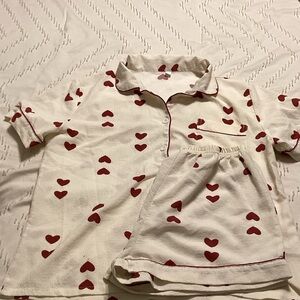 Heart Print Women’s Pajamas